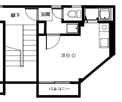梅田コーポ(ワンルーム/3階)の間取り写真