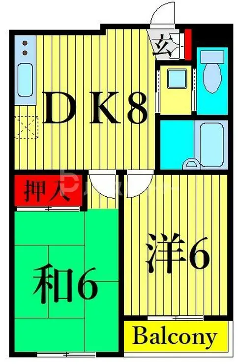 メゾン・ヤマザキ 2階階 間取り