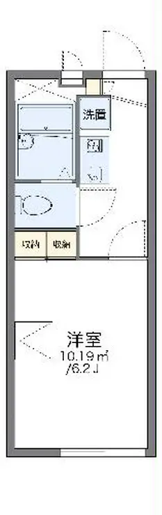 レオパレスミラクルパーク 2階階 間取り