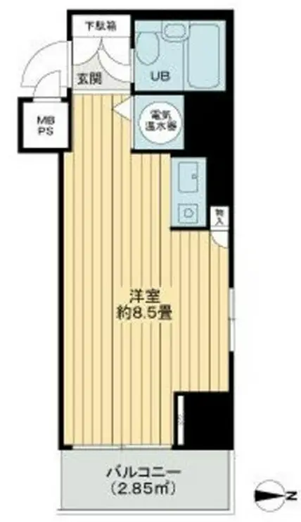 ロジマン御苑 3階階 間取り