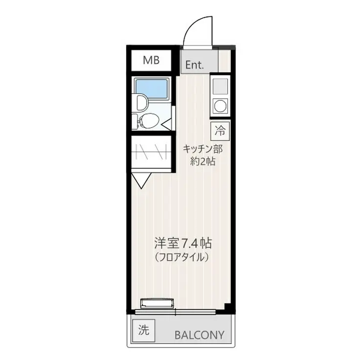 キューブ玉川台 3階階 間取り