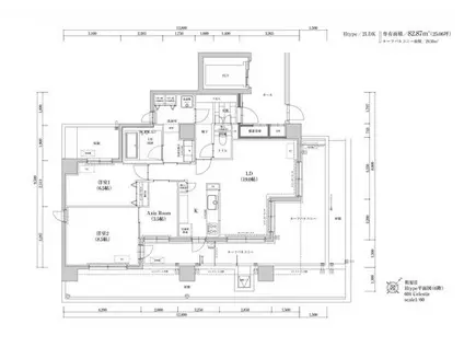 THE TEN GOOD 祖原II(2SLDK/6階)の間取り写真