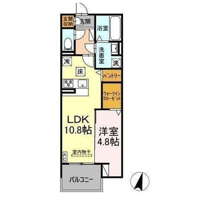 DIOSPERSIMMON長泉 I棟(1LDK/3階)の間取り写真