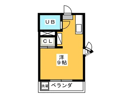 ハイツティファニー(ワンルーム/2階)の間取り写真