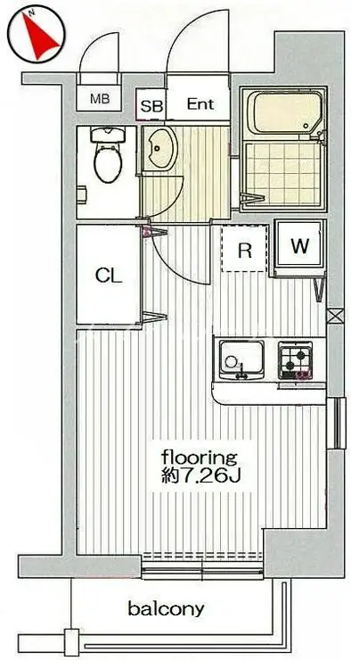 グランヴァン大井町II 8階階 間取り