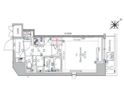 ARMADURA OJI(1K/2階)の間取り写真
