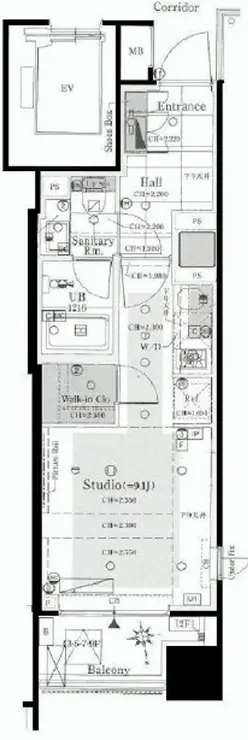 クレヴィア南麻布 5階階 間取り