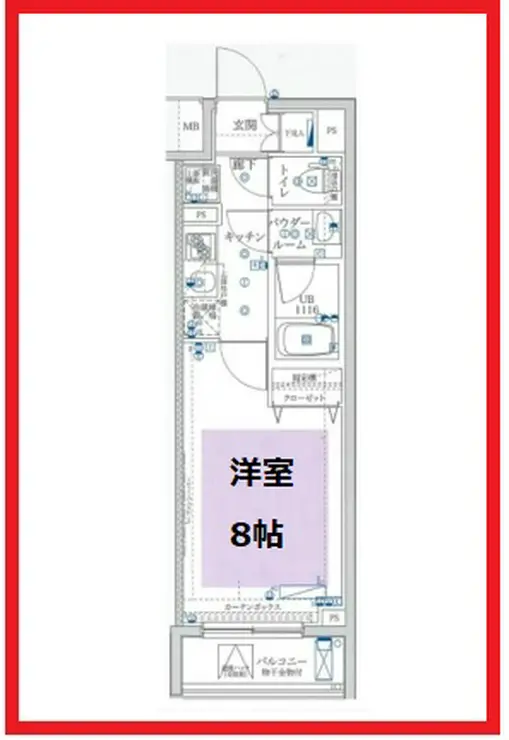ユリカロゼ西新井 1階階 間取り