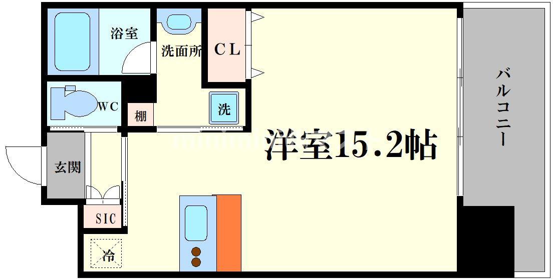 プレジオ海老江(ワンルーム/11階)の間取り写真