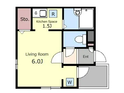 TS大塚(1K/2階)の間取り写真
