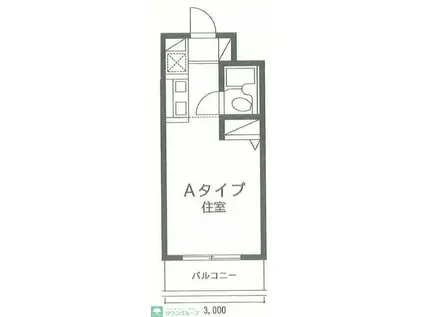 ティーアンドイー羽根木(1K/2階)の間取り写真