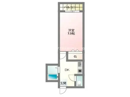 シャルマン大和田PART12(1DK/5階)の間取り写真