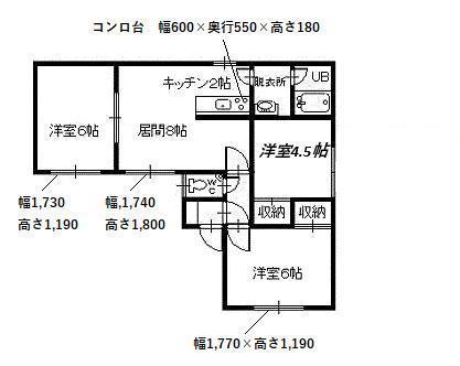 ベイシス神楽(3LDK/2階)の間取り写真
