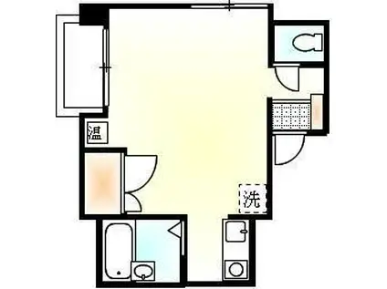 PRIMROSE(ワンルーム/3階)の間取り写真