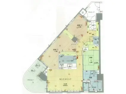 レアルマーレ望厳荘(3LDK/4階)の間取り写真