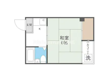 戎マンション(1K/1階)の間取り写真