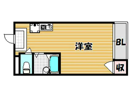 セトルイン(ワンルーム/1階)の間取り写真