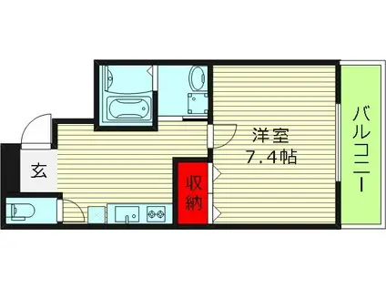 フジパレス千林III番館(1K/3階)の間取り写真