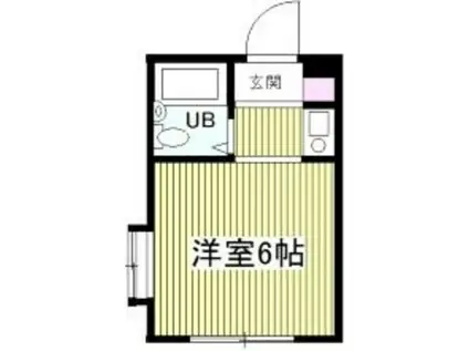 クアルト上井草(ワンルーム/1階)の間取り写真