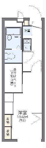 レオパレス六条院(1K/2階)の間取り写真