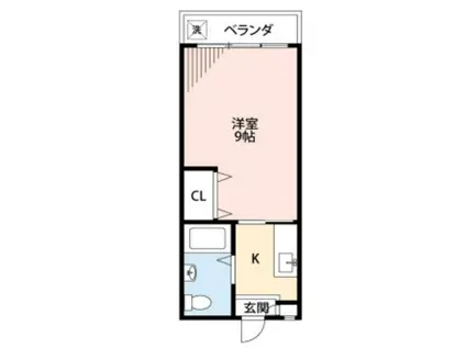 シャトレ明大前(1K/5階)の間取り写真