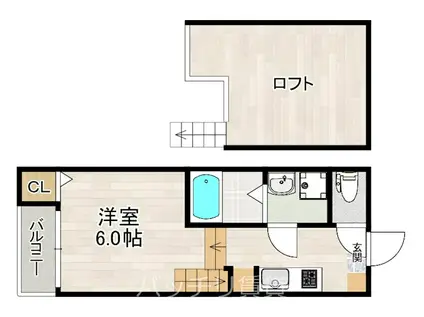 グランテラス博多(1K/1階)の間取り写真