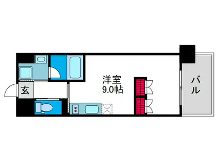 M S HARBOR GRACE(ワンルーム/6階)の間取り写真