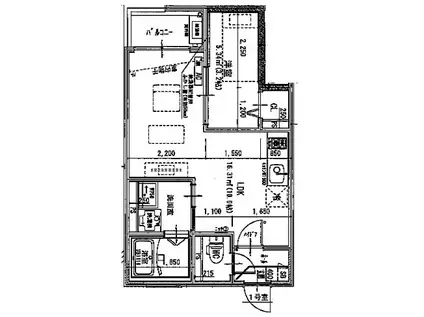 JACK MINAMIJUICHIBANII(1LDK/3階)の間取り写真
