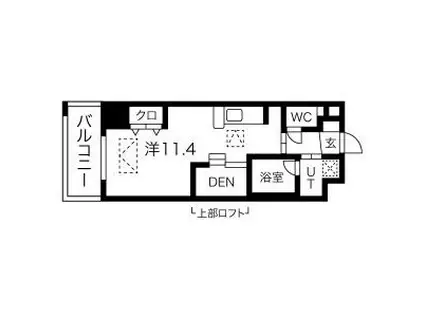 ドルチェヴィータ新大阪(ワンルーム/6階)の間取り写真