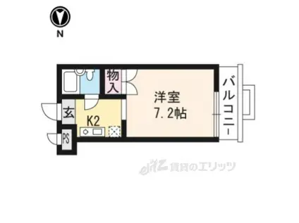 プルミエール増見(1K/3階)の間取り写真