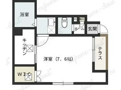 MAISON VERTE(1K/1階)の間取り写真