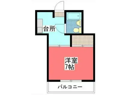 メゾン橋本(1K/2階)の間取り写真