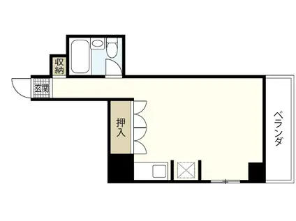 シャトレ天神(1K/5階)の間取り写真