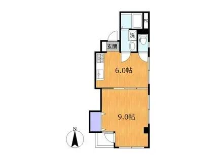 メゾン・ソワ(1DK/3階)の間取り写真