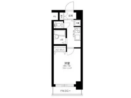 パークウェル池袋(1K/10階)の間取り写真