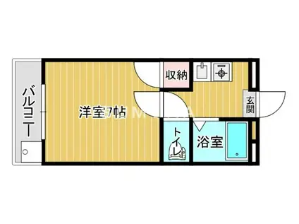 メゾンMMN(1K/2階)の間取り写真