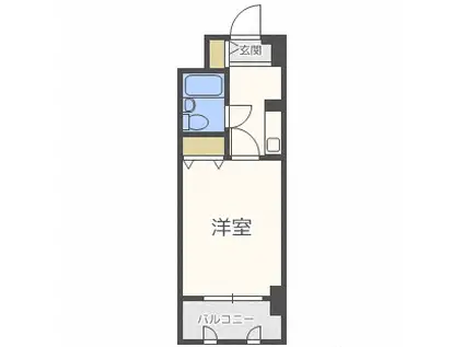 メゾン・ド・北円山(1K/6階)の間取り写真