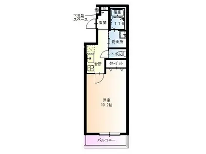 フジパレス山之内Ⅹ番館(1K/3階)の間取り写真