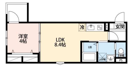 ROBOT HOME HOSHIGAOKA(1LDK/2階)の間取り写真
