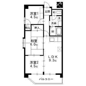 リリカル7(2SLDK/3階)の間取り写真