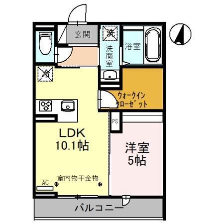 TORISIAキラリ(1LDK/3階)の間取り写真