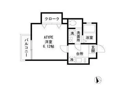 SG‐III(1K/2階)の間取り写真