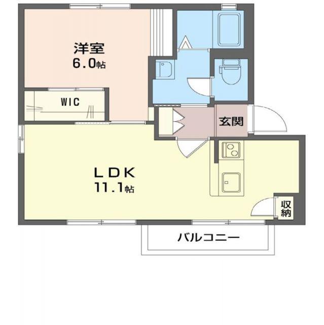 ヴェルドミール(1LDK/2階)の間取り写真