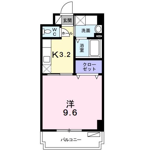 ラハイナ コート(1K/3階)の間取り写真