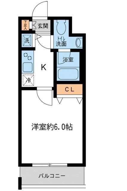 KDXレジデンス大島(1K/7階)の間取り写真