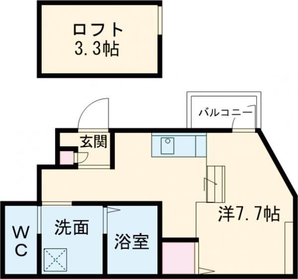 あんしん日置荘西町08-1065(ワンルーム/1階)の間取り写真