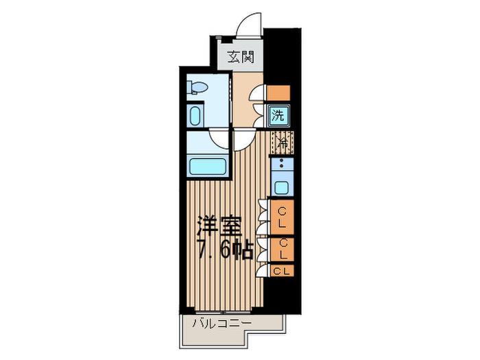 プライムメゾン渋谷(ワンルーム/3階)の間取り写真