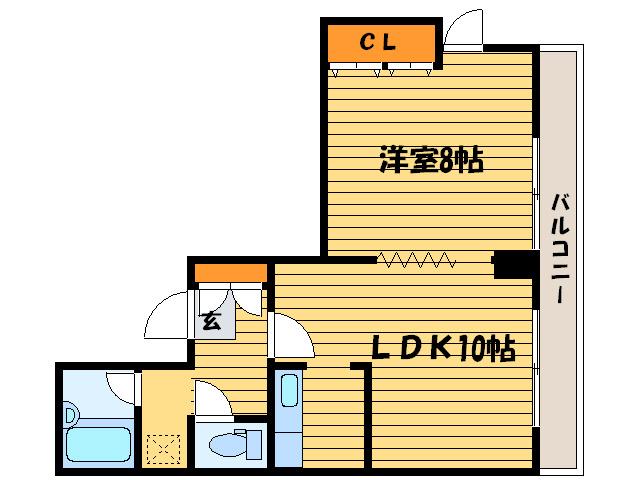 第3アメニティ藤川(1LDK/3階)の間取り写真