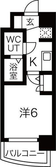 SEST新大阪(1K/3階)の間取り写真