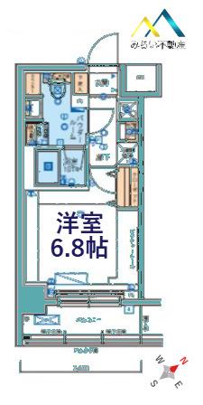 リヴシティ横濱ヒルサイドテラス(1K/3階)の間取り写真